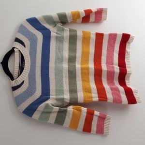 Roots rainbow stripe lambswool sweater